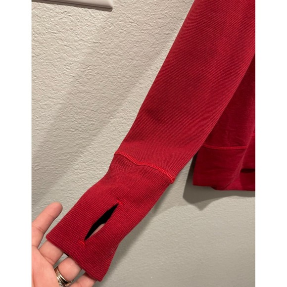 ATHLETA Coaster Luxe Stripe Red Sweatshirt - Picture 8 of 10